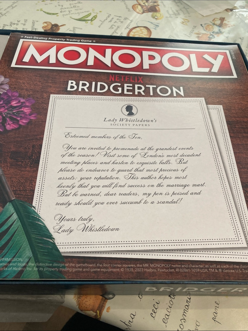 Hasbro MONOPOLY Bridgerton Edition Board Game - Picture 5 of 6